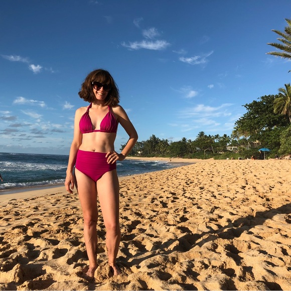 NWT Fuchsia Ralph Lauren High Waist Bikini - Picture 5 of 5